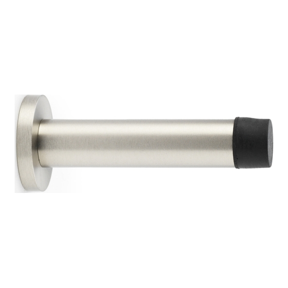 AW616SN • Satin Nickel • Alexander & Wilks Cylinder Projection Door Stop on Rose